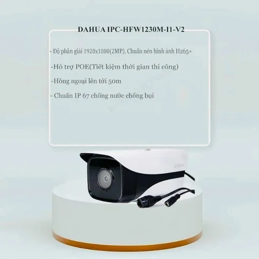 Camera IP Dahua 2MP Thân